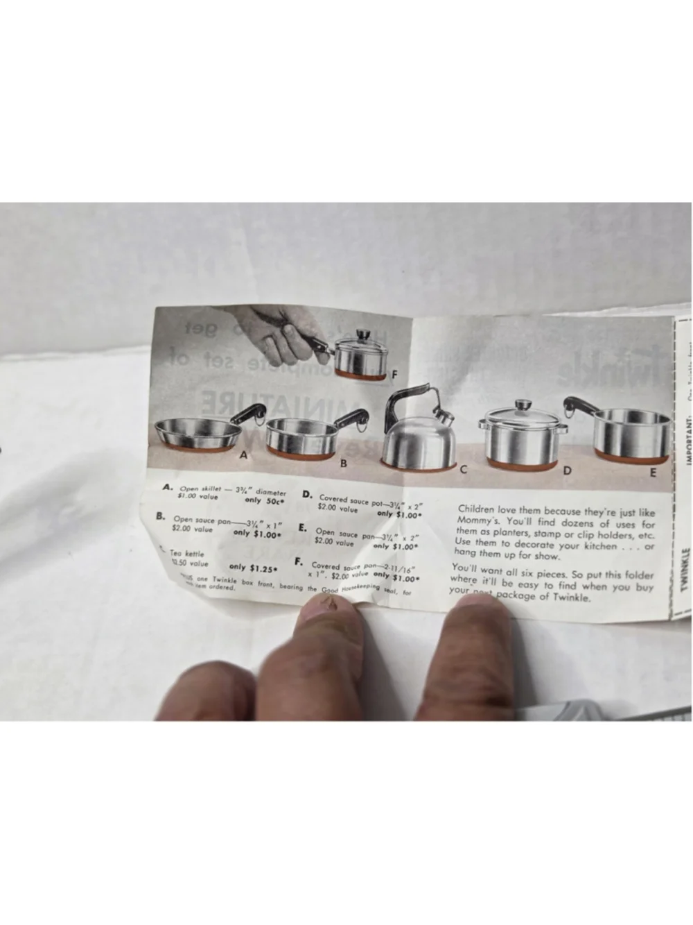 Vintage Revere Ware Miniature Copper Clad Cookware 5 Piece Lot 2 Lids